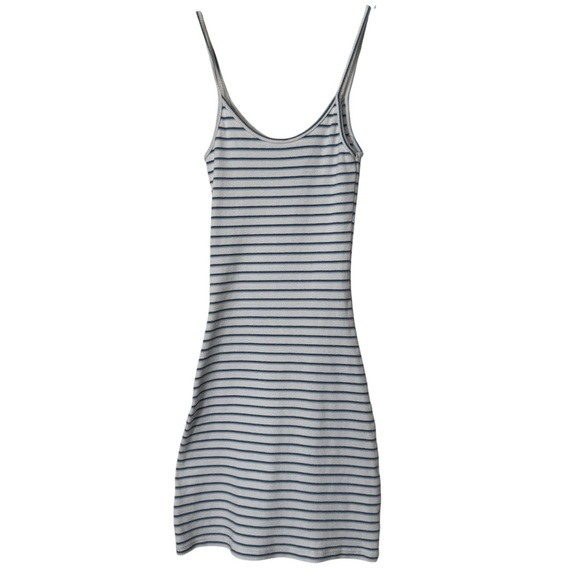 Brandy Melville Ribbed Striped Tank Mini Dress One Size (XS–S) - Picture 2 of 6